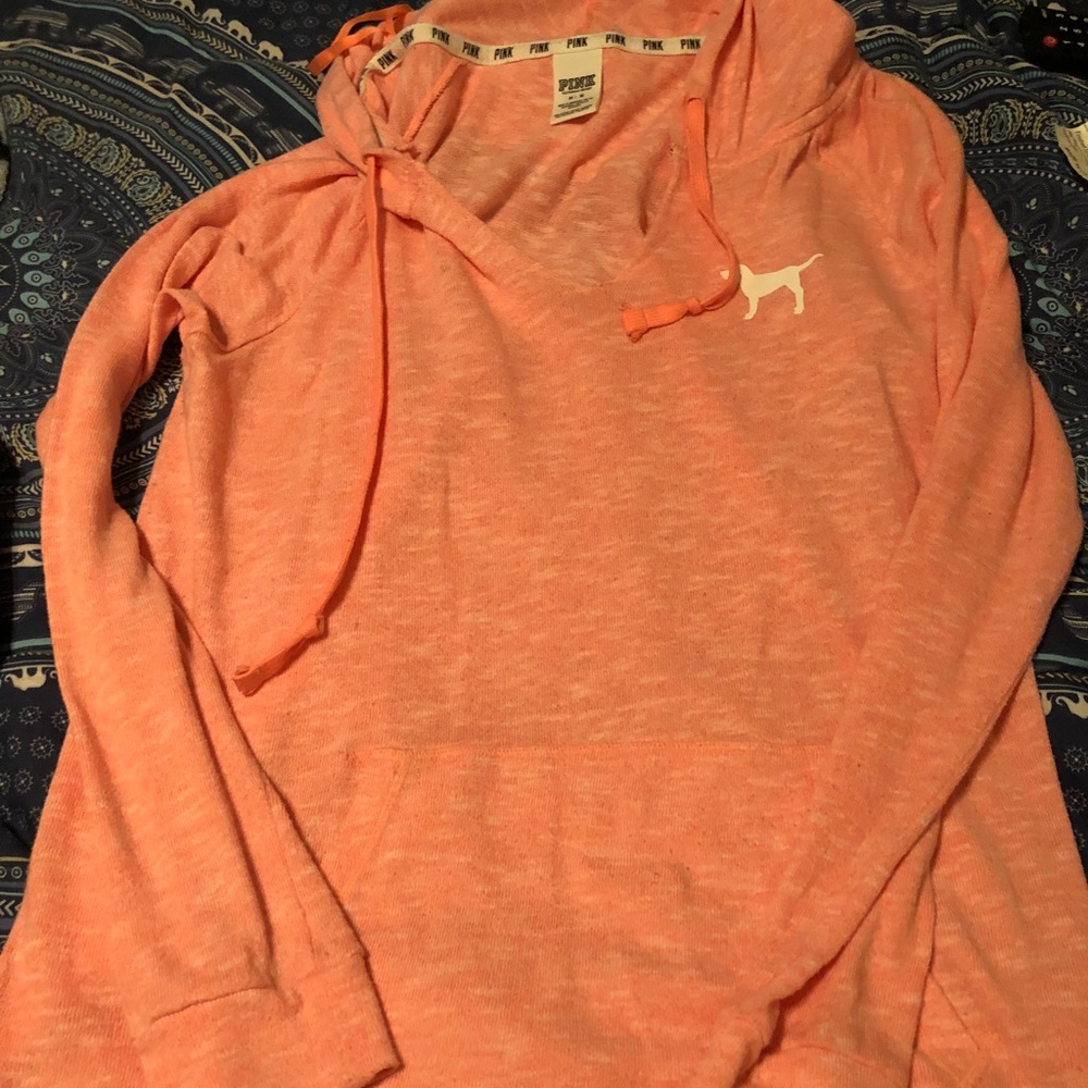 Pink lightweight hoodie